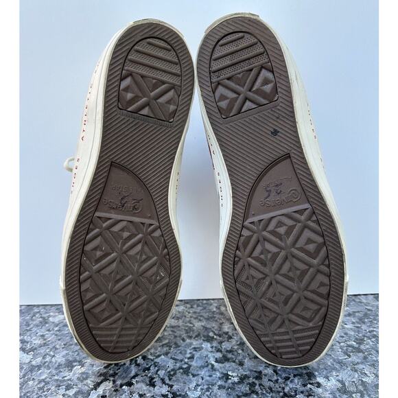 Converse Mens CTAS Hi Bold Branding Canvas 166500C Egret/Blue/Gym Red Size 11 - Picture 10 of 13